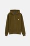 Zürafa Supersoft Full Zip Hoodie - Khaki