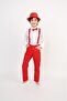 Boy's Shirt Pants Suspender Bow Tie Suit April 23 October Show Outfit Costume - 8