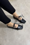 Women's Lace-Up Ballet Flats - 3