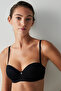 Black Padded Pop up Bra - 2