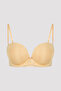 Beige Wow Strapless Underwired Pushup Bra