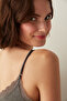 Anthracite Grey Thin Strap Lace Detailed Tank Top Camisole - 3