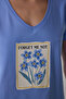 Blue Forget Me Not Kapri Set Pajama Set - 3