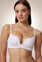 Underwire Decollete White Push up Bra - 2