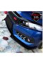 Body Kit Front Lip 3 Pieces Compatible with Honda Civic FC5 Case Glossy Black - 2