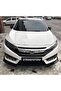 Body Kit Front Lip 3 Pieces Compatible with Honda Civic FC5 Case Glossy Black