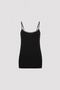 Black Modal Thin-strap Athlete Slip