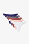 Multicolour Wild One Floral Cotton Low Waist 5-pack Brazilian Panties Briefs