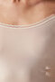 Beige Modal Thin-strap Athlete Slip - 3