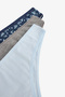 Mix Floral Night Dreams Low Waist 3-pack Brazilian Panties Briefs - 5