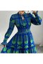 Women's Neck Detailed Short Chiffon Dress - 4