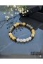 Original Natural Stone Cancer Sign Unisex Bracelet |   Labradorite-Calcite-Zebercet - 2