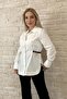 Roxelle Imported Design White Shirt - Special D Textured P Cotton U Premium Women's Shirt - 2