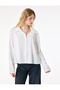 Regular Fit Buttoned Long Sleeve Spread Collar Satin Shirt - 2