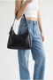 2-Pack Large Size Single Strap Baguette Women's Bag Shoulder Bag (Black and Dark Brown) - 5