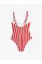 Heart Neckline Swimsuit Underwire Thin Straps - 5