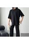 Modal Fabric Tracksuit Suit with Slit and Garnish - 2