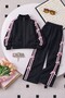 Girl's Ribbon Detailed Tracksuit Set |   Zippered Cardigan & Wide-Leg Bottoms Stylish Sporty Combination for Ages 5-14