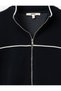 Long Sleeve Comfortable Fit Zippered Stand Collar Sweatshirt - 5