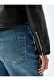 Crop Faux Leather Jacket with Zipper Pockets - 6