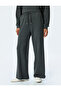 Relaxed Fit Pocketed Viscose Wide Leg Sweatpants - 3
