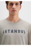 Istanbul Printed Gray T-shirt Slim Fit / Slim Fit066282-31935 - 6