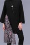 Patterned Towel Detailed Round Neck Tunic 40846 - 4
