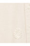 Cotton-Viscose Blend Embroidered Detailed Brodeered 3/4 Wide Sleeve Long Kimono - 5