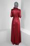 SILVERY STONE DETAILED EVENING DRESS 50317 - 3