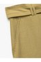 Modal Blended Pocket Detailed Wide Leg Gabardine Cargo Pants - 6