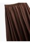 Flared Pleated Satin Bell Skirt with Elastic Waist Detail - 5