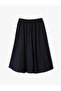 Standard Waist Cotton Long Flared Skirt - 4