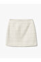 Standard Waist Mini Tweed Skirt - 5