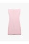 Strapless Bodycon Stone Detailed Mini Dress - 4