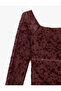 Asymmetrical Boat Neck Off-The-Shoulder Lace Long Sleeve T-Shirt - 5