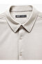 Cotton Buttoned Regular Fit Pique Fabric Long Sleeve Shirt - 5