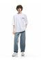 Regular Waist Cotton Pocket Detailed Loose Baggy Jean Trousers - 2