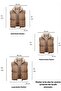Beige Mink Double-Sided Stand Collar Inflatable Sleeveless Coat Vest - 3