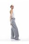 Wide Leg Buttoned Stone Detailed Cotton Jeans - Wide Leg Jeans - 2