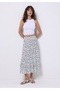 Maxi Length Printed Women's Multicolored Skirt