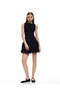 Sleeveless Crew Neck Mini Bubble Dress - 2