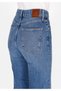 Regular Fit High Waist Wide Leg Women's Indigo Jean Trousers - 6