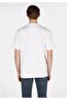 Comfort Fit Round Neck Jacquard Men's White Short Sleeve T-Shirt - 2