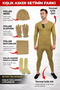 3-Piece Winter Basic Recruit Soldier Set - Thermal Underwear Soldier Socks - Winter Soldier Supplies - 6