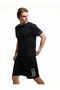 Crew Neck Short Sleeve Back Printed Oversize Sports T-Shirt