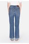 Regular Fit High Waist Wide Leg Women's Indigo Jean Trousers - 2
