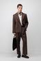 Dark Brown Relax Fit Pleated Men's Trousers - 2