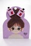 Dd58 English Letter Figured Girl's Hair Clip (3 cm) School Hair Clip Pink Red - 2