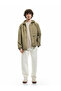 Zippered Pocket Label Detailed Hooded Raincoat