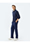 Cotton Ribbed Waist Lace-Up Sweatpants with Pockets - 2